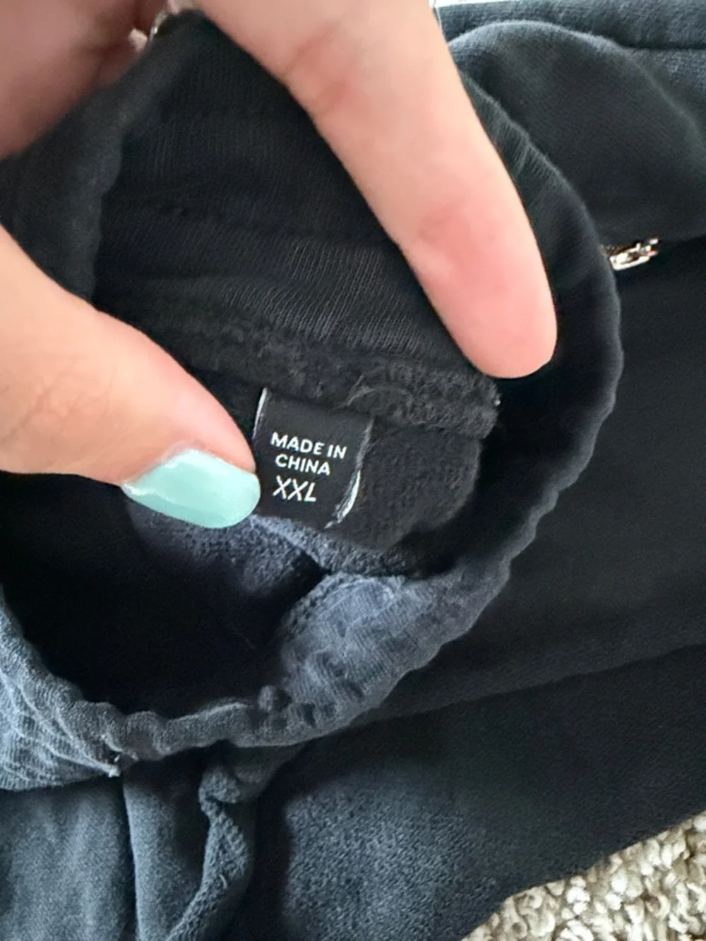 🌿 Fashion Nova Black Sweatshorts Zip-Pocket